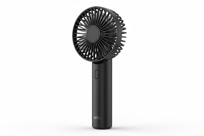 black portable mini fan