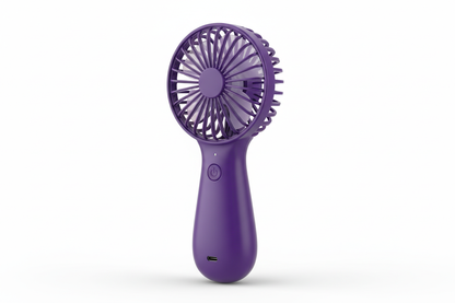 purple portable mini fan